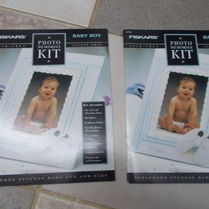 New 2 Fiskars #2790 Photo Memories Kits Baby Boy